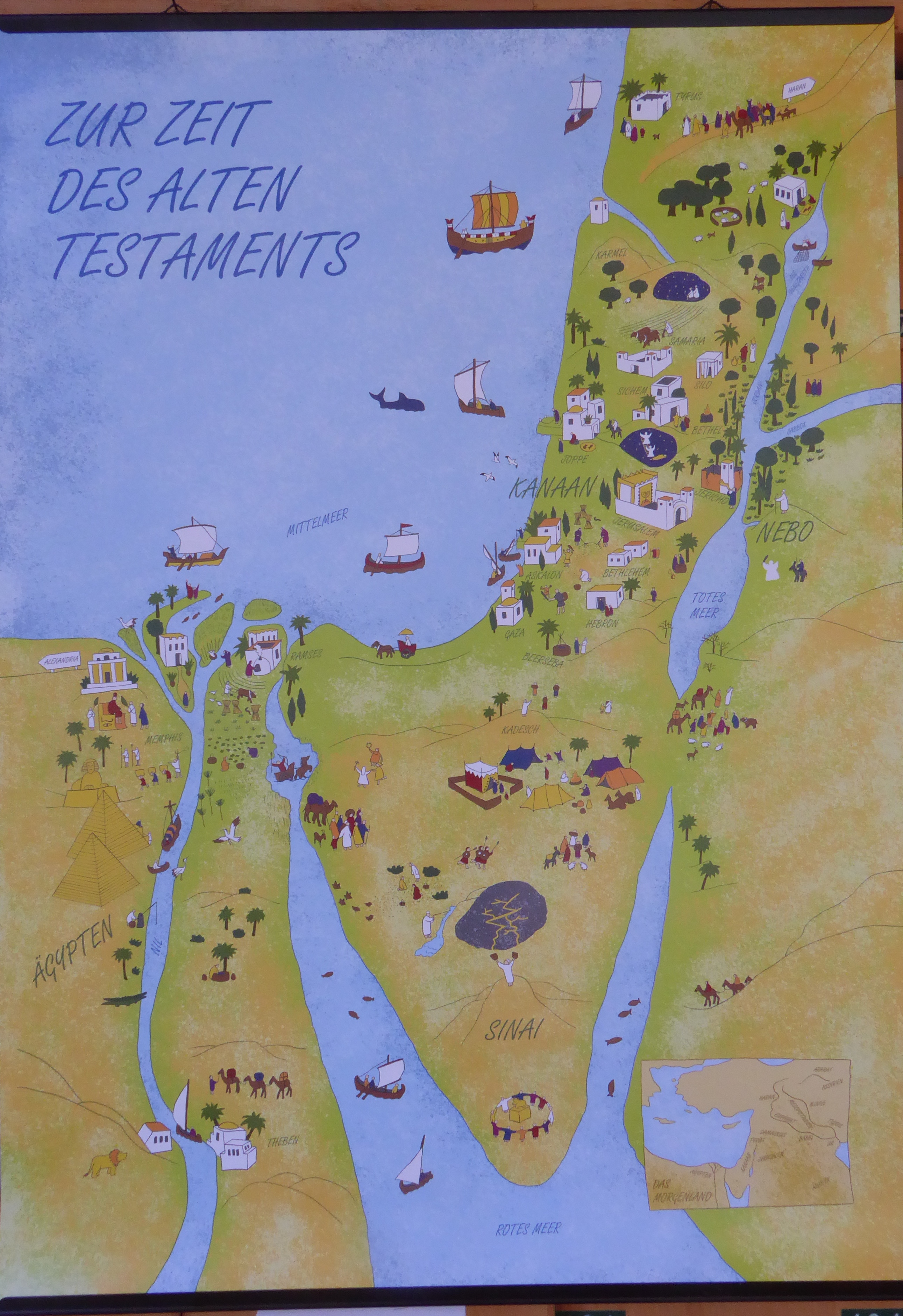 Bibelatlas - Landkarten Israel - Wandkarten Israel, Buchhandlung Heesen