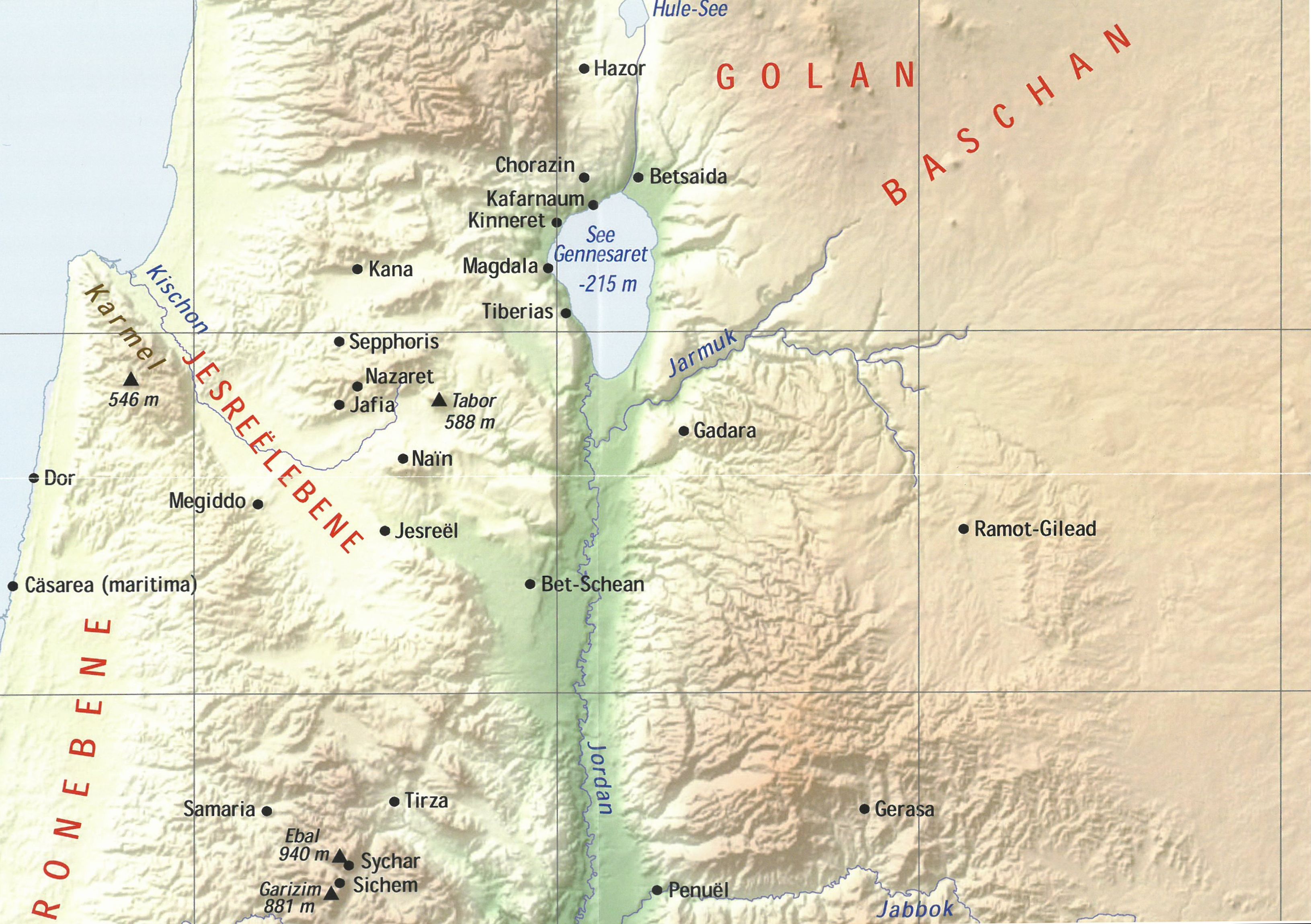 Landkarte israel altes testament
