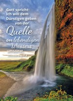 Jahreslosung 2018 Wasserfall